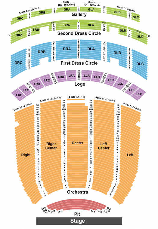 Fabulous Fox Theatre Sound Of Music Seating Chart